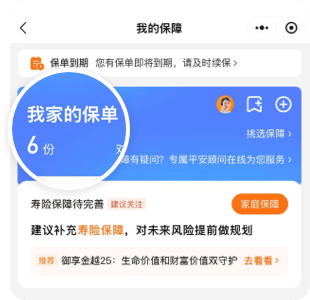 保单列表
