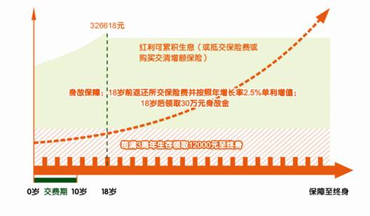 平安世纪天使少儿两全保险(分红型)投保示例